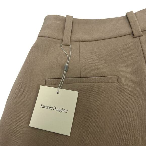 Favorite Daughter The Favorite Pant Beige Pleated Wide Leg trouser High Rise 8 - Picture 10 of 15